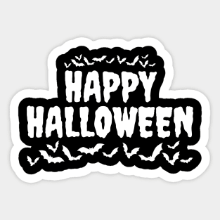 Halloween typographic design IV Sticker